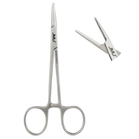 JMU Surgical Hemostatic Forceps 5" Straight, Stainless Steel Locking Tweezer Clamps, for Surgical, Dental and Craft Use in Kuwait