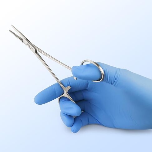 JMU Surgical Hemostatic Forceps 5" Straight, Stainless Steel Locking Tweezer Clamps, for Surgical, Dental and Craft Use in Kuwait