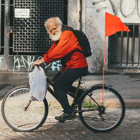 3 Sets 6ft Bike Flags with Pole for Safety Adjustable Bicycle Safety Flag Orange High Visibility Heavy Duty Fiberglass Pole Full Color Tear-resistant Waterproof Bike Flag for Outdoor Cycling in Kuwait