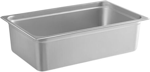 Soro Essentials- Full Size 6" Deep Stainless Steel Steam Table Pan 22 Gauge- Flat Edge Anti Jam Steam Pans Food Pan Commercial Food Pan for Hotel Party Buffet Catering Supplies in Kuwait