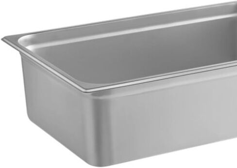 Soro Essentials- Full Size 6" Deep Stainless Steel Steam Table Pan 22 Gauge- Flat Edge Anti Jam Steam Pans Food Pan Commercial Food Pan for Hotel Party Buffet Catering Supplies in Kuwait