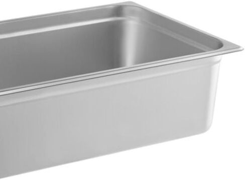 Soro Essentials- Full Size 6" Deep Stainless Steel Steam Table Pan 22 Gauge- Flat Edge Anti Jam Steam Pans Food Pan Commercial Food Pan for Hotel Party Buffet Catering Supplies in Kuwait