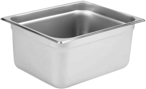Soro Essentials- Half Size 6" Deep Stainless Steel Steam Table Pan 22 Gauge- Flat Edge Anti Jam Steam Pans Food Pan Commercial Food Pan for Hotel Party Buffet Catering Supplies in Kuwait