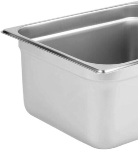 Soro Essentials- Half Size 6" Deep Stainless Steel Steam Table Pan 22 Gauge- Flat Edge Anti Jam Steam Pans Food Pan Commercial Food Pan for Hotel Party Buffet Catering Supplies in Kuwait