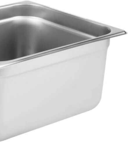 Soro Essentials- Half Size 6" Deep Stainless Steel Steam Table Pan 22 Gauge- Flat Edge Anti Jam Steam Pans Food Pan Commercial Food Pan for Hotel Party Buffet Catering Supplies in Kuwait