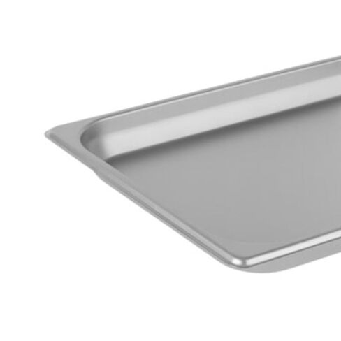 Soro Essentials- Half Size 1-1/4" Deep Stainless Steel Steam Table Pan 22 Gauge- Flat Edge Anti Jam Steam Pans Food Pan Commercial Food Pan for Hotel Party Buffet Catering Supplies in Kuwait