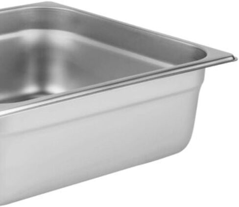 Soro Essentials- Half Size 4" Deep Stainless Steel Steam Table Pan 22 Gauge- Flat Edge Anti Jam Steam Pans Food Pan Commercial Food Pan for Hotel Party Buffet Catering Supplies in Kuwait