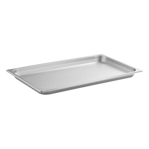 Soro Essentials- Full Size 1-1/4" Deep Stainless Steel Steam Table Pan 22 Gauge- Flat Edge Anti Jam Steam Pans Food Pan Commercial Food Pan for Hotel Party Buffet Catering Supplies in Kuwait