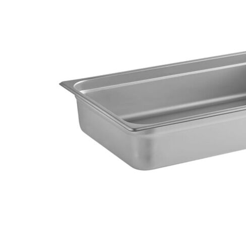 Soro Essentials- Full Size 4" Deep Stainless Steel Steam Table Pan 22 Gauge- Flat Edge Anti Jam Steam Pans Food Pan Commercial Food Pan for Hotel Party Buffet Catering Supplies in Kuwait