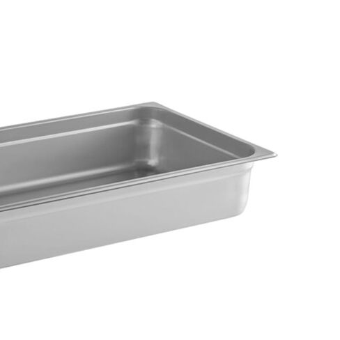 Soro Essentials- Full Size 4" Deep Stainless Steel Steam Table Pan 22 Gauge- Flat Edge Anti Jam Steam Pans Food Pan Commercial Food Pan for Hotel Party Buffet Catering Supplies in Kuwait