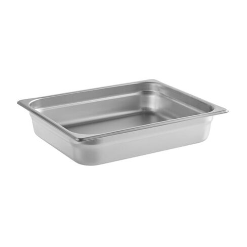 Soro Essentials- Half Size 2-1/2" Deep Stainless Steel Steam Table Pan 22 Gauge- Flat Edge Anti Jam Steam Pans Food Pan Commercial Food Pan for Hotel Party Buffet Catering Supplies in Kuwait