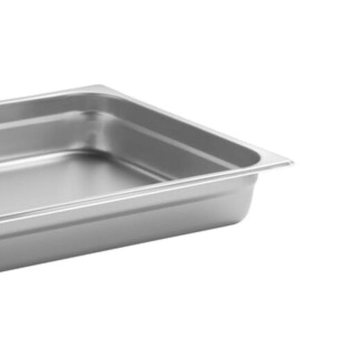 Soro Essentials- Full Size 2-1/2" Deep Stainless Steel Steam Table Pan 22 Gauge- Flat Edge Anti Jam Steam Pans Food Pan Commercial Food Pan for Hotel Party Buffet Catering Supplies in Kuwait