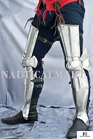 Combat Legs Armor Medieval Leg Guard Reenactment Costume - Halloween in Kuwait