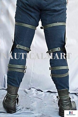 Combat Legs Armor Medieval Leg Guard Reenactment Costume - Halloween in Kuwait