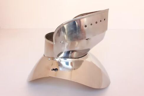 NauticalMart Viking Steel Knight Gorget مع أزياء Bevor Medieval Neck Guard Armor التي يمكن ارتداؤها in Kuwait