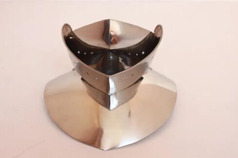 NauticalMart Viking Steel Knight Gorget مع أزياء Bevor Medieval Neck Guard Armor التي يمكن ارتداؤها in Kuwait