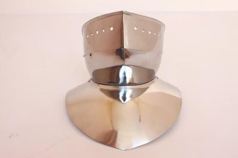 NauticalMart Viking Steel Knight Gorget مع أزياء Bevor Medieval Neck Guard Armor التي يمكن ارتداؤها in Kuwait