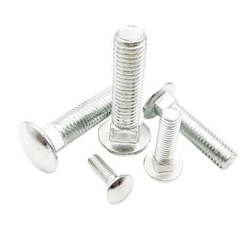 10pcs M4 Steel Head Square Neck Carriage Screw Bolt for Shelf Desk L= 10-100mm(45mm) in Saudi Arabia
