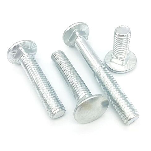 10pcs M4 Steel Head Square Neck Carriage Screw Bolt for Shelf Desk L= 10-100mm(45mm) in Saudi Arabia