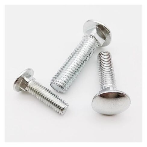 10pcs M4 Steel Head Square Neck Carriage Screw Bolt for Shelf Desk L= 10-100mm(45mm) in Saudi Arabia