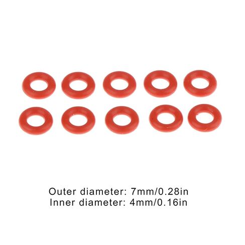 10 Pcs O-Rings Silicone for Coffee Machine Pressure Tube O Sealing Washer Red VMQ Repair Box Assortment Kit in Kuwait