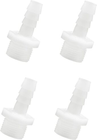4 قطعة خرطوم بلاستيك وصلة بارب 3/8 "بارب-1/2" NPT ذكر الموضوع محول وصلة أنابيب الاتحاد in Kuwait