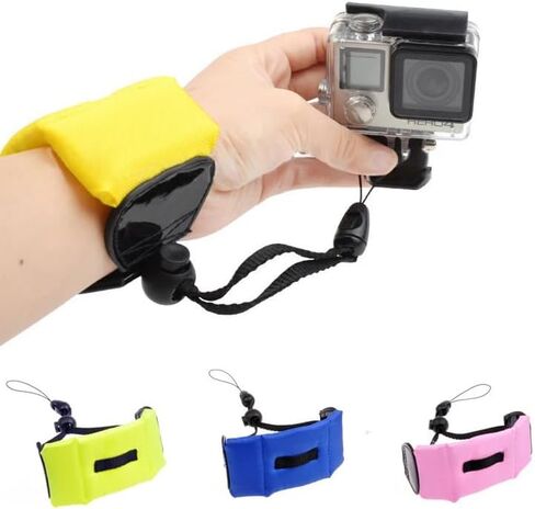 حزام معصم بوبر قابل للطفو للكاميرا العاكسة لكاميرا GoPro Hero، DJI، Insta360 - ملحق عائم للغوص تحت الماء لكاميرات الحركة، قبضة آمنة للتصوير الفوتوغرافي والفيديو in Kuwait