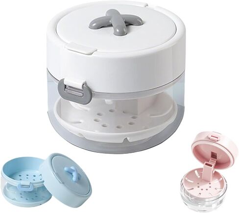 3-in-1 Retainer Case with Auto-Rising Aligner Bath and Strainer Basket | Includes Mirror & Brush, Travel & Daily Care, Multifunctional Design, Aligner Storage, Auto-Rising Feature in Saudi Arabia
