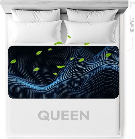 Grounding Sleeping Mat for Bed - Queen Size Mattress Cover Pads (27"x60") Product Kit for Feet Sleep Rest Yoga Workout Pain Relief Balance Wellness - Earth Connected Grounded Mat in Kuwait