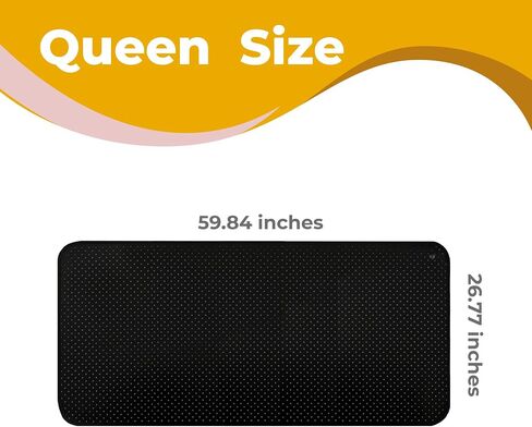 Grounding Sleeping Mat for Bed - Queen Size Mattress Cover Pads (27"x60") Product Kit for Feet Sleep Rest Yoga Workout Pain Relief Balance Wellness - Earth Connected Grounded Mat in Kuwait
