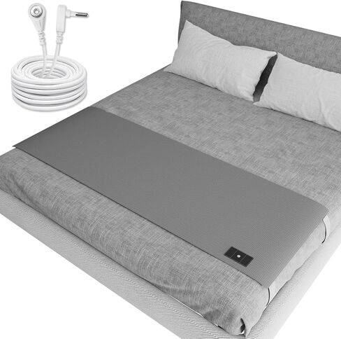 Grounding Sheets with 10% Silver Fiber, Grounded Bed Sheets for Queen Size Bed,with Elastic Straps, Grounding Sheets for Better Sleep, Energy, Gray, 27"*60" in Saudi Arabia