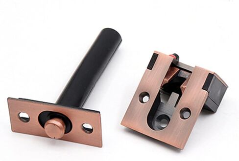 Hidden Theft Chain Bolt Door Hotel Invisible Buckle Room Locking Hasp 1Pcs(Gris) in Kuwait