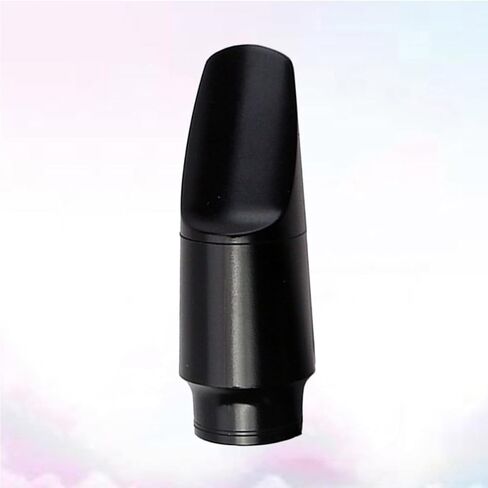 Alasum Plastic Saxophone Mouthpiece with Full Tone Quality and Comfortable Design for Soprano Saxophone Black Sax Instrument Accessory Suitable for Beginners and Professionals in Kuwait