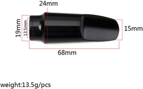 Plastic Saxophone Mouthpiece for Soprano Saxophone with Rich Tone Quality and Balanced Tone for Beginning Students and Beginners in Kuwait