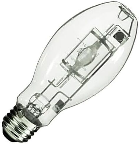 بديل لإضاءة المشروع 13341 MP125W/BU/UVS/PS - مصباح هاليد معدني 125 وات، قاعدة E26، لمبة زجاجية EDX17، 4000 كلفن نبض أبيض ساطع يبدأ لمبة إضاءة شفافة in Kuwait