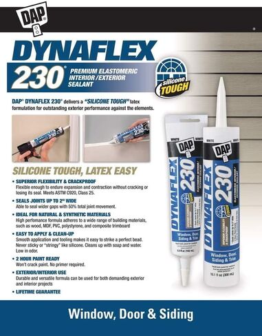 داب 18418 10.1 أوقية. مادة مانعة للتسرب من اللاتكس البني Dynaflex 230 - الكمية 12 مادة مانعة للتسرب من مادة السد والسيليكون in Kuwait