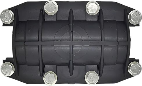 PE Water Pipe Repair Clamp, 2.0 Inch / 50 mm Diameter Pipe Repair Coupling, Leak Stop Connector with 8 Bolts, 6.7 in Length in Kuwait