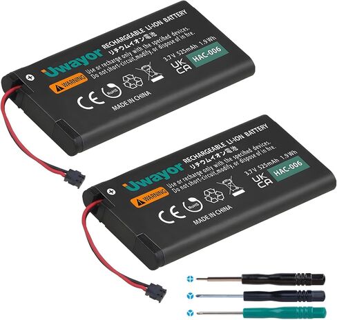 3 قطع بديلة لبطارية Joy Con، بطارية HAC-006 لجهاز نينتندو سويتش Joy-Con HAC-015 HAC-016 وحدة التحكم اليسرى واليمنى، بطاريات بديلة Joycon مع أدوات in Kuwait