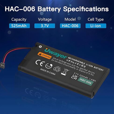 3 قطع بديلة لبطارية Joy Con، بطارية HAC-006 لجهاز نينتندو سويتش Joy-Con HAC-015 HAC-016 وحدة التحكم اليسرى واليمنى، بطاريات بديلة Joycon مع أدوات in Kuwait