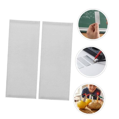 NUOBESTY Pure Zinc Anode Plates, for Electroplating and 15pcs Fruit Battery Experiment Supplies Silver Zinc Sheets for Educational Demonstrations and DIY Science Projects in Kuwait