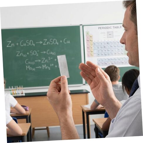 Veemoon Pure Zinc Anode Sheets Smooth Edges 15pcs for Electroplating and Fruit Battery Making Zinc Plates for Repeated Use in Lab Environments and Electroplating Supplies in Kuwait
