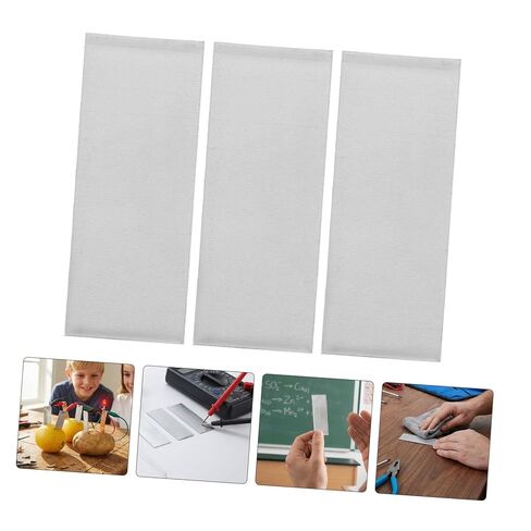 Veemoon Pure Zinc Anode Sheets Smooth Edges 15pcs for Electroplating and Fruit Battery Making Zinc Plates for Repeated Use in Lab Environments and Electroplating Supplies in Kuwait