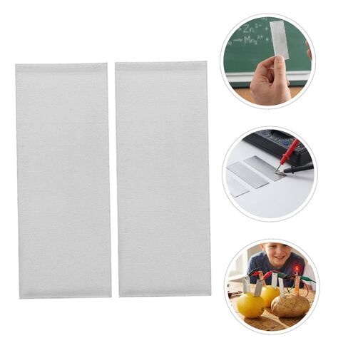 Veemoon Pure Zinc Anode Sheets Smooth Edges 15pcs for Electroplating and Fruit Battery Making Zinc Plates for Repeated Use in Lab Environments and Electroplating Supplies in Kuwait