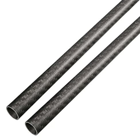 UHT 3K Carbon Fiber Tube, 20 x 18 x 500mm, Stiffness Roll Wrapped, Matte Twill Exterior, Hollow Shaft, Lightweight for Quadcopter Multicopter, Frame Body, Robotics, Modders, 2pcs in Kuwait