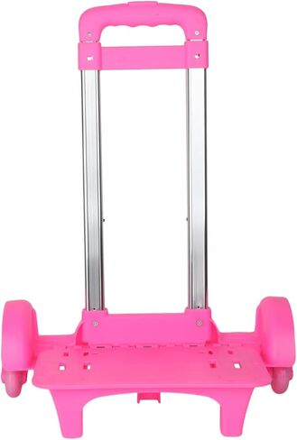 Stair Climbing Cart Folding Hand Cart with 6 Wheels Climbing Triangle Wheel Aluminium Trolley for Show Exhibitors, Pink in Saudi Arabia
