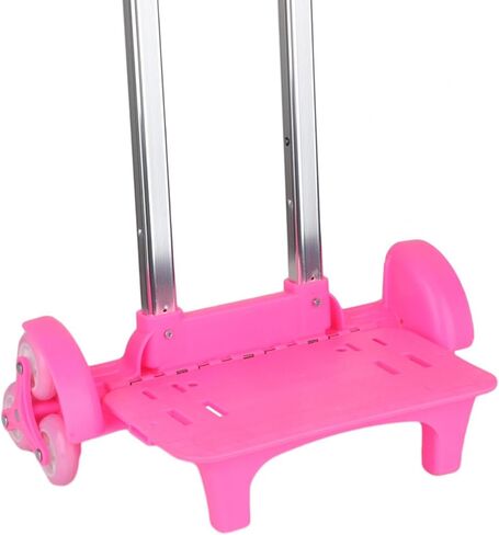 Stair Climbing Cart Folding Hand Cart with 6 Wheels Climbing Triangle Wheel Aluminium Trolley for Show Exhibitors, Pink in Saudi Arabia