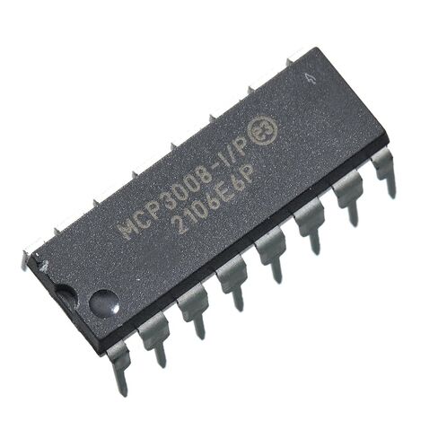 1 قطعة MCP3008-I/P MCP3008 MCP 8-قناة 10 بت A/D محولات مع واجهة تسلسلية SPI 2.7 فولت ، DIP-16. in Kuwait