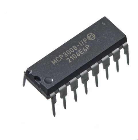 1 قطعة MCP3008-I/P MCP3008 MCP 8-قناة 10 بت A/D محولات مع واجهة تسلسلية SPI 2.7 فولت ، DIP-16. in Kuwait