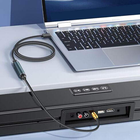 USB إلى محول الصوت البصري USB إلى الألياف الضوئية الصوت منفذ SPDIF اتصال محولات كابل للكمبيوتر المحمول in Kuwait