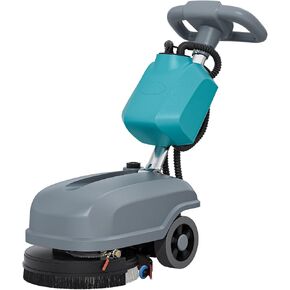 Walk Behind Commercial Floor Scrubber Machine, Battery Powered Cordless Compact Scrubber 15" Cleaning and 23" Suction Width, 6 Gal Sewage and 5 Gal Water Tank, 24000 Sq Ft/h in Kuwait